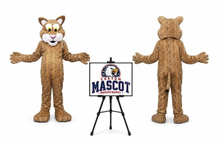 Leopard Tiger Mascot Costume