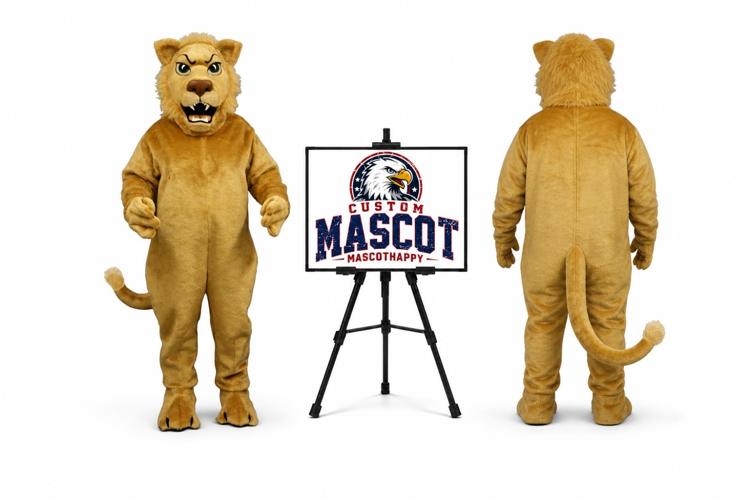 Leslie Lion Mascot Costume Leslie Lion Mascot Costume