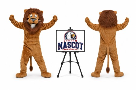 Lion Animal Realistic Fursuit Animal Mascot Costume