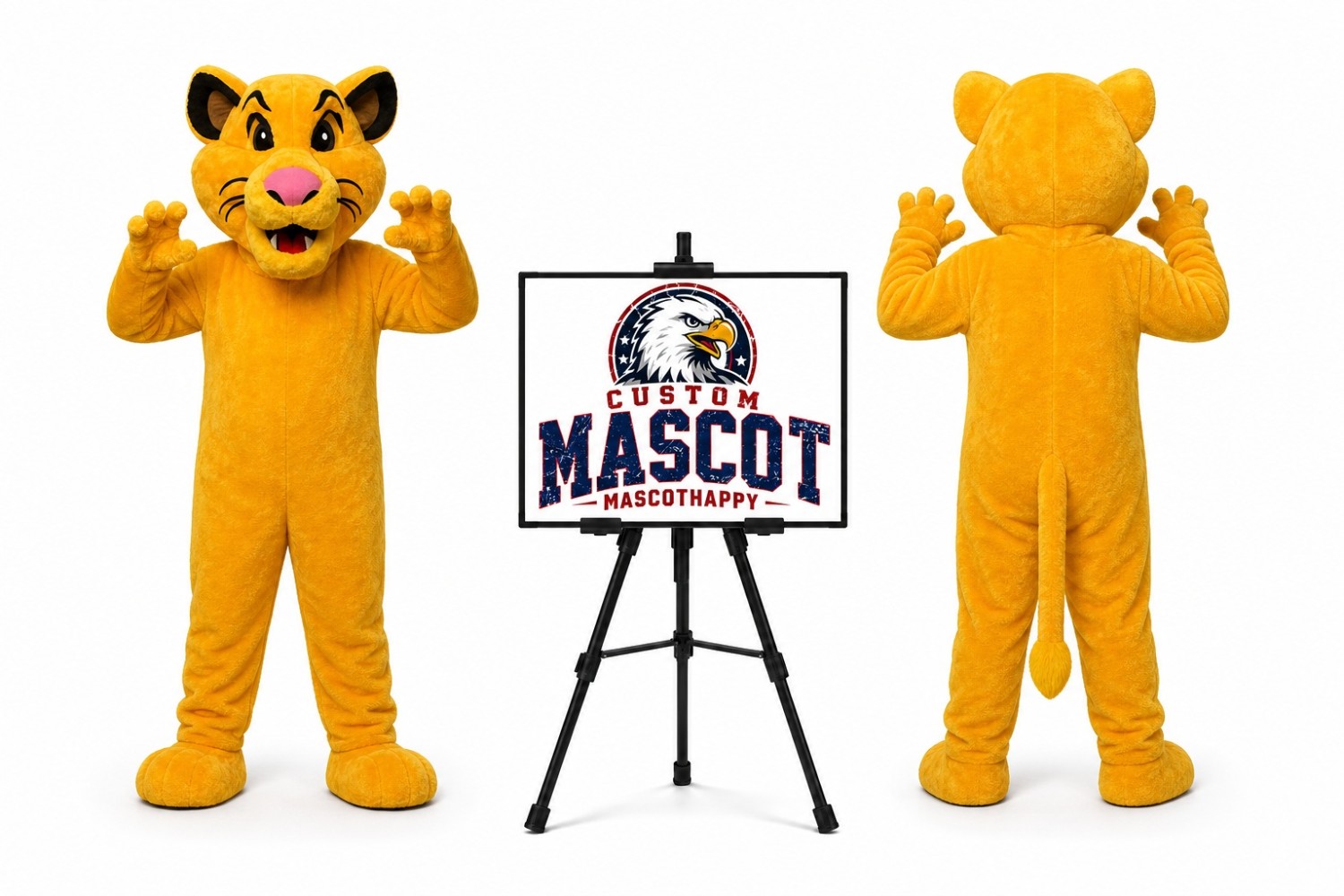 Orange Lion Mascot Costume Orange Lion Mascot Costume