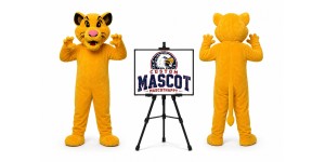 Orange Lion Mascot Costume Orange Lion Mascot Costume
