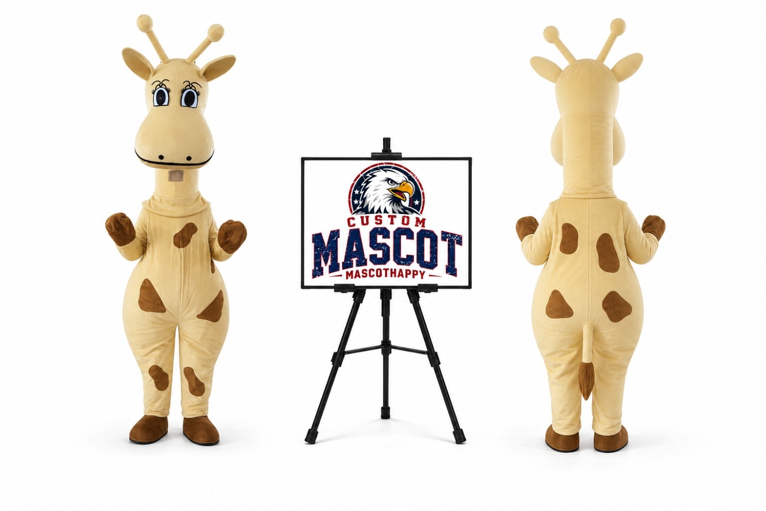 Little Cartoon Animal Plush Giraffe Mascot Costume Little Cartoon Animal Plush Giraffe Mascot Costume