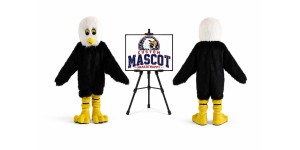 Little Eagle Hawk Falcon Mascot Costume Little Eagle Hawk Falcon Mascot Costume