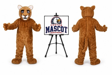 Little Leopard Panther Cat Cougar Cub Mascot Costume