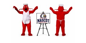 Lobster Chef Mascot Costume for Food Events Lobster Chef Mascot Costume for Food Events