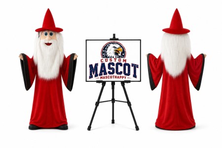 Long Beard Old Man Mascot Costume
