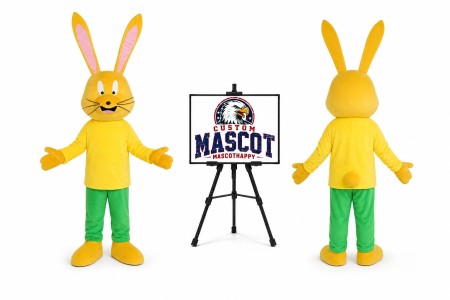 Long Ear Rabbit Bunny Easter Mascot Costume for Easter Events