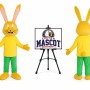Long Ear Rabbit Bunny Easter Mascot Costume for Easter Events