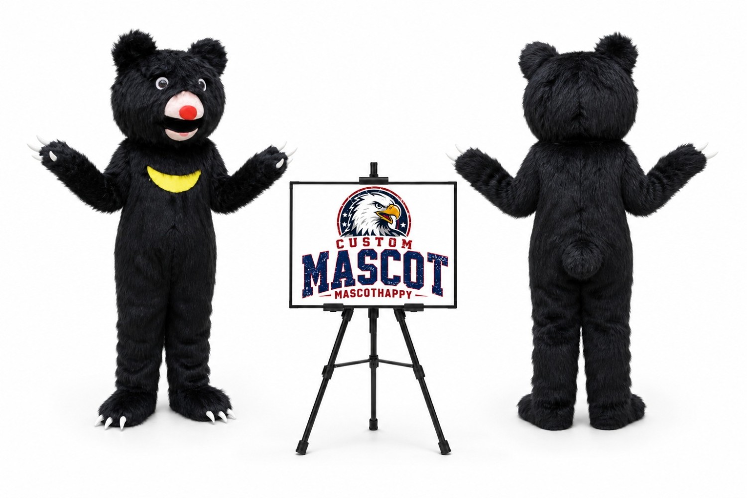Long Fur Bear Mascot Costume Long Fur Bear Mascot Costume