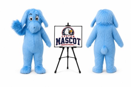 Long Fur Dog Mascot Costume