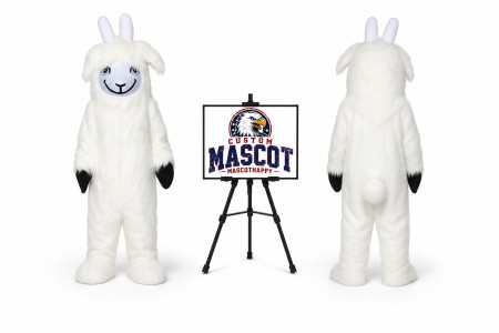 Long Fur Goat Sheep Mascot Costume