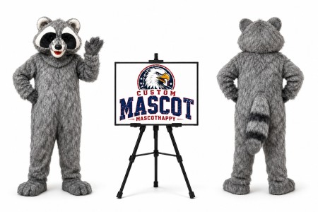 Long Fur Raccoon Mascot Costume