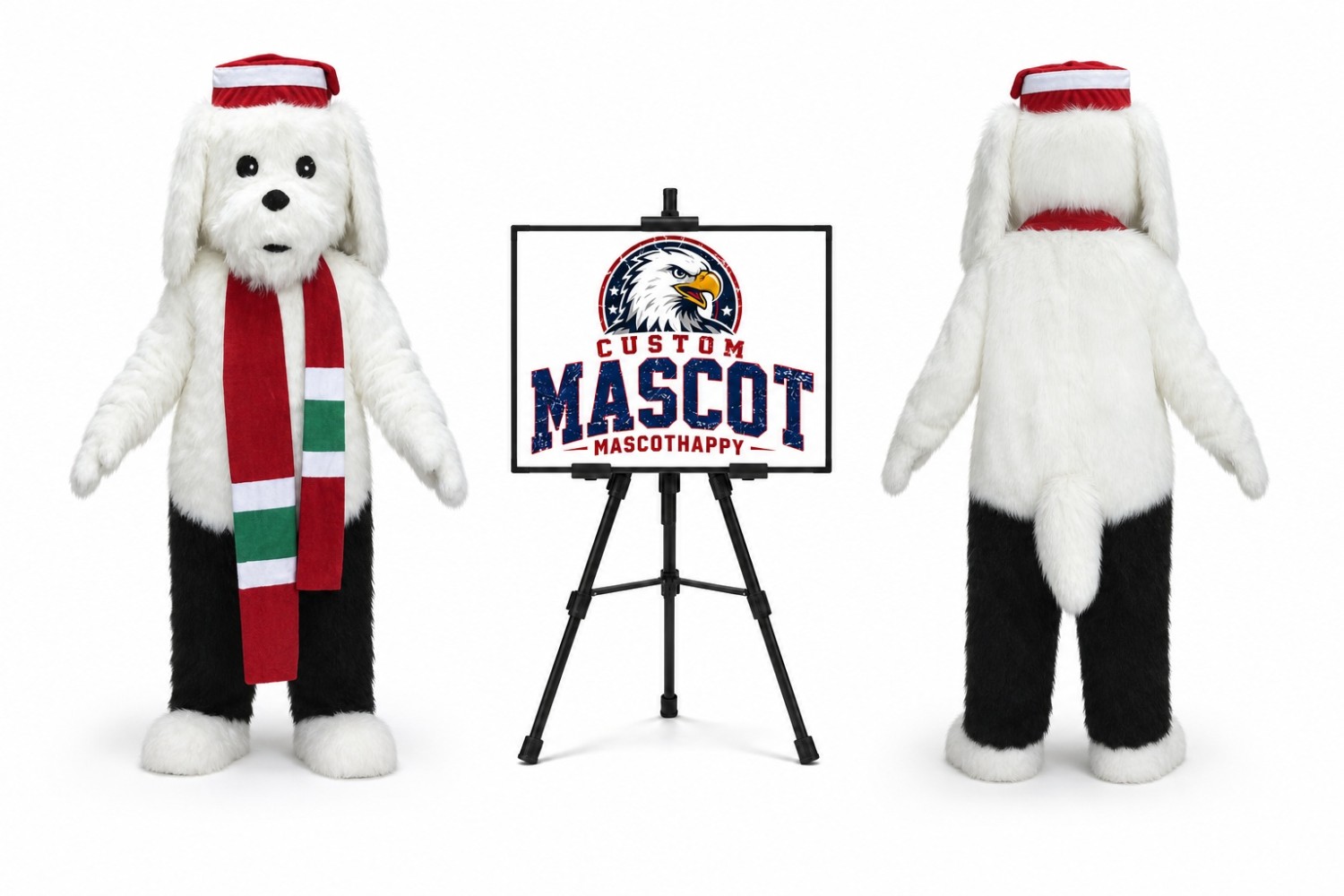 Long Fur Dog Mascot Costume Long Fur Dog Mascot Costume