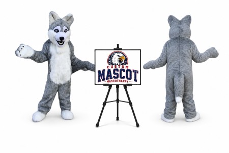 Long Wolf Mascot Costume