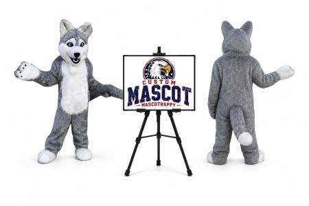 Long Wolf Mascot Costume