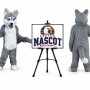 Long Wolf Mascot Costume