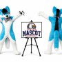 Long Hair Husky Dog Fox Mascot Costume