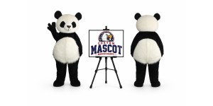 Long Hair Panda Mascot Costume Long Hair Panda Mascot Costume
