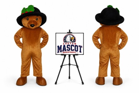 Long Hair Plush Teddy Bear Mascot Costume