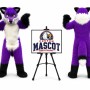Long Hair Wolf Mascot Costume