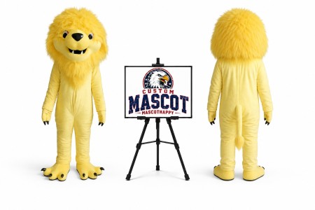 Long Haired Lion Mascot Costume