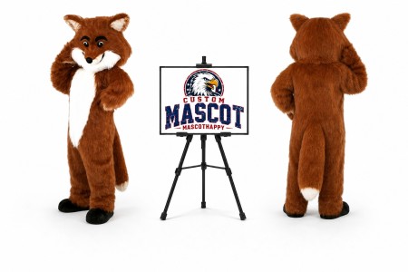 Long Hairy Fox Mascot Costume
