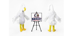 Long Necked Swan Mascot Costume Long Necked Swan Mascot Costume