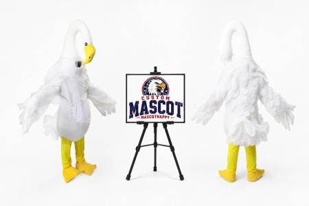 Long Necked Swan Mascot Costume