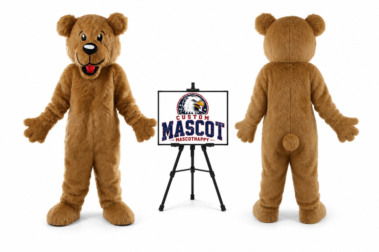 Brown Long Plush Hair Bear Mascot Costume Brown Long Plush Hair Bear Mascot Costume
