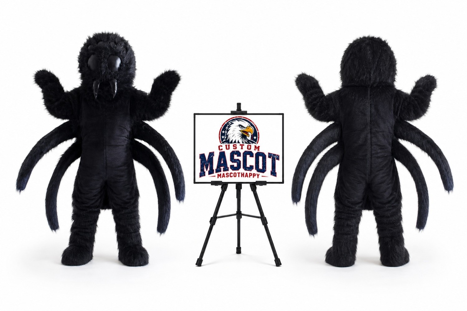 Long Plush Spider Halloween Mascot Costume for Halloween Events Long Plush Spider Halloween Mascot Costume for Halloween Events