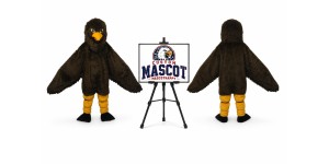 Long-Haired Eagle Adult Mascot Costume Mascot Costume