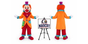 Magician Clown Mascot Costume for Parties Magician Clown Mascot Costume for Parties