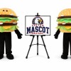 Walking Moving Hamburger Mascot Costume