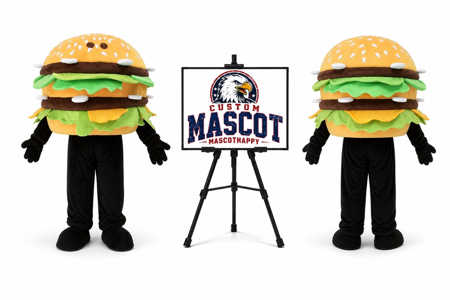 Walking Moving Hamburger Mascot Costume Walking Moving Hamburger Mascot Costume