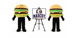 Walking Moving Hamburger Mascot Costume Walking Moving Hamburger Mascot Costume