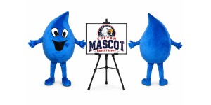Water Drop Mascot Costume Water Drop Mascot Costume