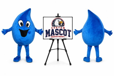 Water Drop Mascot Costume