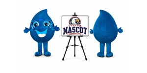 Water Droplets Mascot Costume Water Droplets Mascot Costume