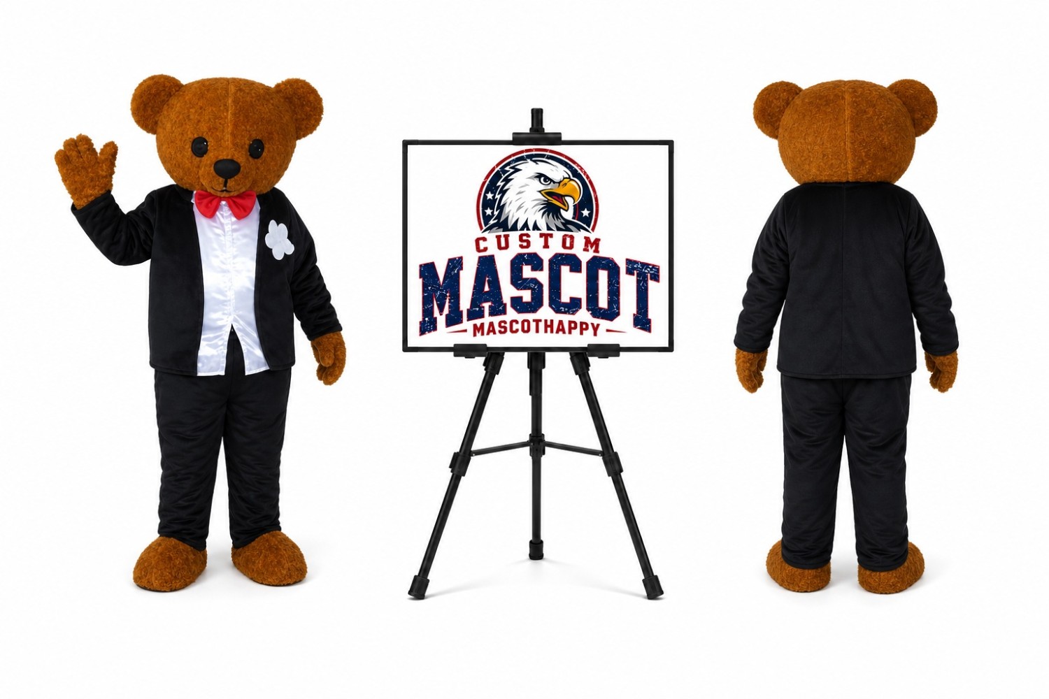 Wedding Bear Mascot Costume for Wedding Events Wedding Bear Mascot Costume for Wedding Events