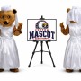 Wedding Bride Bear Mascot Costume for Wedding Events