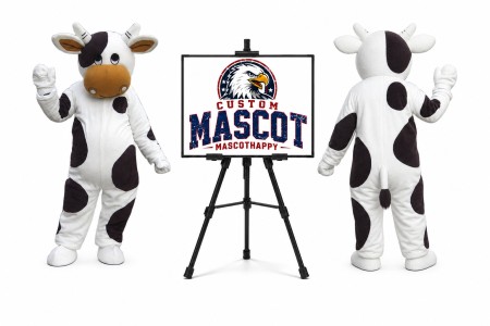 Milk Cow Mascot Costume