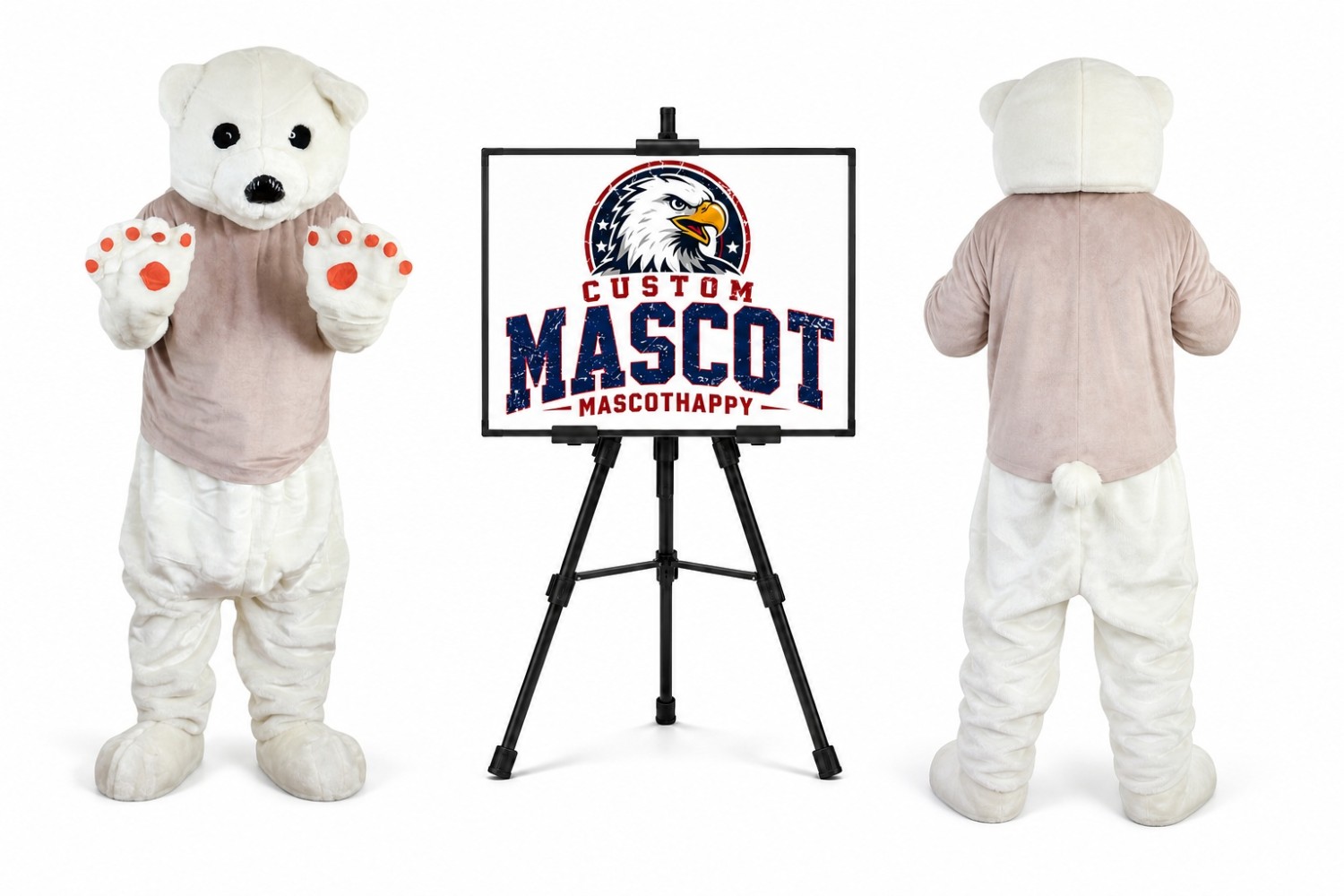 Bear Hairy Moustache Mascot Costume Bear Hairy Moustache Mascot Costume