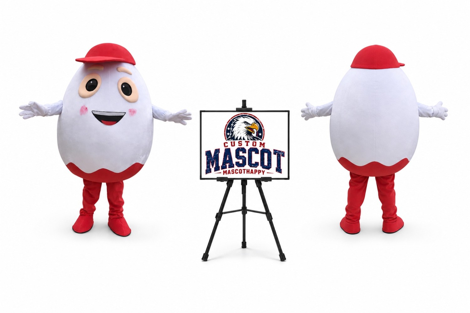 Chocolate Egg Mascot Costume for Easter Events Chocolate Egg Mascot Costume for Easter Events