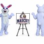 Easter Bunny Mascot Costume for Easter Events