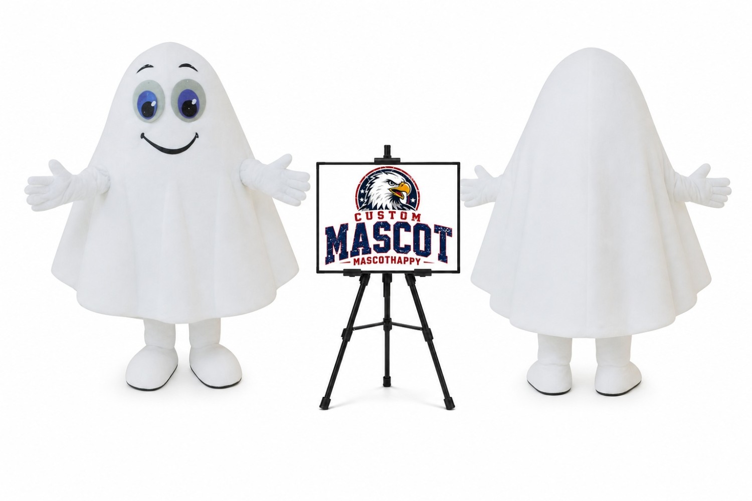 Ghost Mascot Costume for Halloween Events Ghost Mascot Costume for Halloween Events