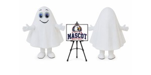 Ghost Mascot Costume for Halloween Events Ghost Mascot Costume for Halloween Events