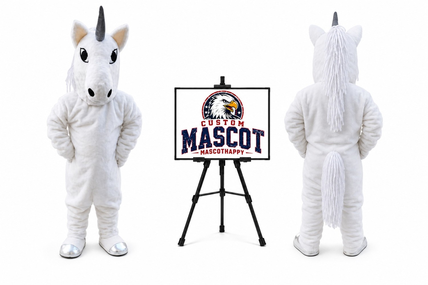 Horse Unicorn Mascot Costume for Food Events Horse Unicorn Mascot Costume for Food Events