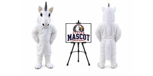 Horse Unicorn Mascot Costume for Food Events Horse Unicorn Mascot Costume for Food Events