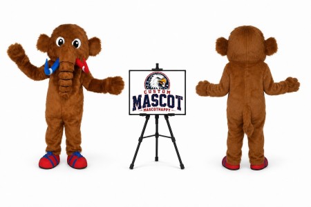 Mammoth Elephant Mascot Costume
