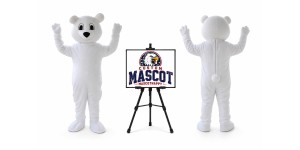 Little Polar Bear Mascot Costume Little Polar Bear Mascot Costume